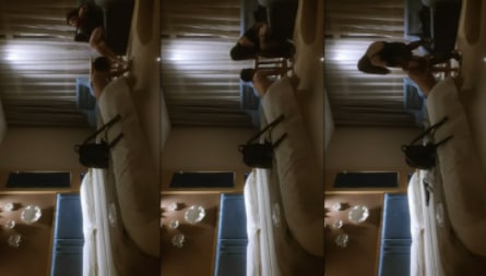 酒店约丰满女王调教，趴在地上埋头舔逼，带着情趣手铐操逼