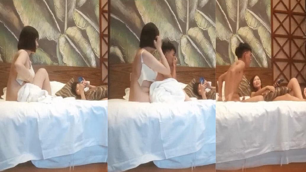 【换妻之旅】，28岁体制内良家夫妻，四人情色小游戏，从害羞到裸体相见，人妻卸下心防脱光