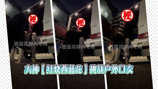 大神【红烧西蓝花】挑战户外口交