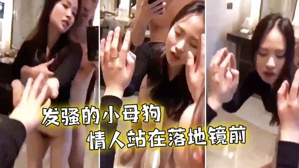 后入发骚小母狗情人.站在落地镜前啪啪声真诱人